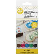Wilton FoodWriter Extra-Fine Tip Edible Food Markers, 5-Color Pack