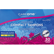CareOne Tampons, Compact, Regular/Super, Unscented