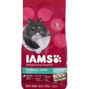 IAMS Cat Nutrition, Premium, Mature Adult, Hairball Care, with Chicken, 7+ Years