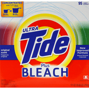 Tide Detergent, Ultra, Plus Bleach, Original Scent