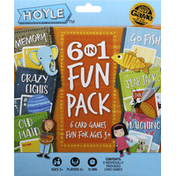 Hoyle Playing Cards, 6 in 1, Fun Pack