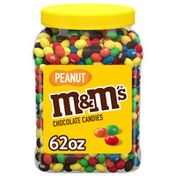 M&M's Peanut Chocolate Candy Pantry Size Jar