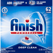 Finish Automatic Dishwasher Detergent, Deep Clean, Tablets