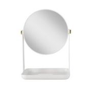 Zadro Bondi Dual-Sided Vanity Mirror With Accessory Tray & Phone Holder in White