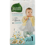 Seventh Generation Free & Clear Stage 1 (8-14 lb) Baby Diapers