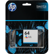 HP Ink Cartridge, Original, Tri-Color, 64
