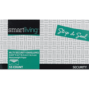 Smart Living Security Envelopes, Heavyweight Paper, No. 6.75