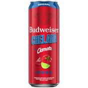 Budweiser Chelada with Clamato, Beer Can