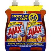 Ajax Dish Liquid/Hand Soap, Orange, Triple Action, 2 Pack