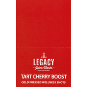 Legacy Wellness Shots, Cold Pressed, Tart Cherry Boost