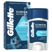 Gillette Antiperspirant Deodorant For Men, Clear Gel, Cool Wave