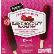 Signature Select Ice Cream Bars, Dark Chocolaty Raspberry
