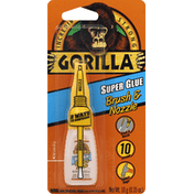 Gorilla Glue Super Glue, Brush & Nozzle