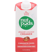 Nutpods Creamer, Almond + Coconut, Cinnamon Swirl, Unsweetened & Dairy-Free