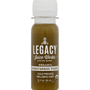 Legacy Wellness Shot, Organic, Wheatgrass Tropic, Cold Pressed