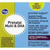 Kroger Prenatal Multi & DHA, Tablets/Softgels