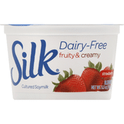 White Wave Cultured Soymilk, Dairy-Free, Blended Strawberry