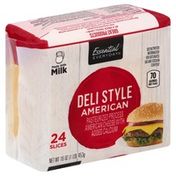 Essential Everyday Cheese, Pasteurized Process, Deli Style American