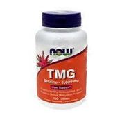 Now Tmg Betaine - 1,000 Mg Liver Support, Supports Healthy Homocysteine Levels, Promotes Normal Methylation Processes Dietary Supplement Tablets