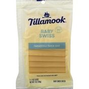 Tillamook Cheese, Baby Swiss, Farmstyle Thick Cut