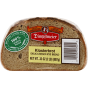Dimpflmeier Bread, Delicatessen Rye, Klosterbrot
