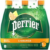 Perrier L'Orange Flavored Carbonated Mineral Water