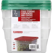 Cambro Food Storage, Containers and Covers, 2 Quarts