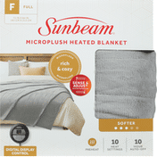 Sunbeam Blanket, Microplush Heated, Softer, Full