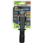 LuxPro Led Flashlight, Focusing Beam, Rechargeable