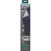 Bytech Desk Pad, Two-Sided, Navy Blue/Dark Gray, Large