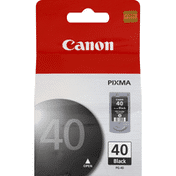 Canon Ink Cartridge, Pixma, Fine, Black 40