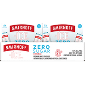Smirnoff Premium Malt Beverage, Zero Sugar, Original