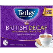 Tetley Decaffeinated British Blend Premium Black Tea, Tea Bags