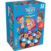 Kellogg's Rice Krispies Treats Mini Marshmallow Snack Bars, Valentine's Day Treats, Kids Snacks, Original with Holiday Sprinkles