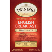 Twinings Decaffeinated English Breakfast Tea Bags