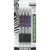Zebra Pen, Ballpoint, Med Point (1.0 mm), Advanced Assorted Ink