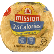 Mission Tortillas, Yellow Corn, Super Soft, 25 Calories
