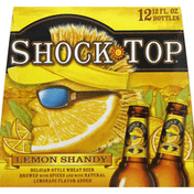 Shock Top Beer, Belgium-Style Wheat, Lemon Shandy