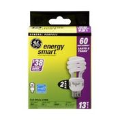GE Engergy Smart General Purpose Soft White 2700K 13 Watt Light Bulbs
