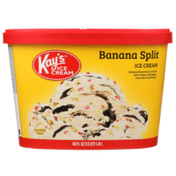 Kay's Banana Split Banana Flavored Ice Cream With Fudge, Pineapple, Cherries And Pecans