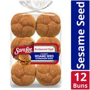 Sara Lee Restaurant Style Sesame Seed Hamburger Buns