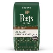 Peet's Coffee Organic French Roast, Dark Roast Drip Coffee, Bag