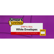 Smart Living Envelopes, Strip & Seal, No. 10, White