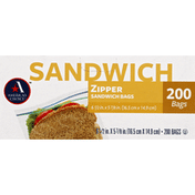 America's Choice Sandwich Bags, Zipper