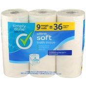Simply Done Ultra Soft Bath Tissue Rolls