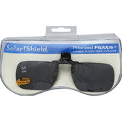 Solar Shield Sunglasses, Polarized FlipUps, 54 Rectangle