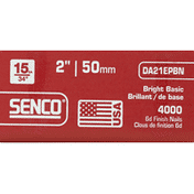 Senco Finish Nails, 6d, Bright Basic, 2 Inches