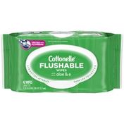 Cottonelle GentlePlus Flushable Wet Wipes Flip-Top Pack