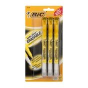 BiC Brite Liner Erasable Highlighter Yellow - 3 CT