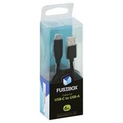 Fusebox Cable, for USB-C to USB-A, 6 Foot